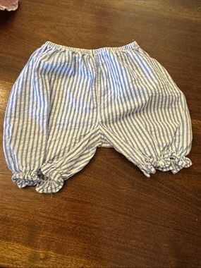 Chez Ami Blue and White Striped Kids Bloomers